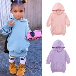 Jersey Niños Niñas Niños Suéter Vestido Sólido Sudaderas Con Capucha Algodón Otoño Jersey Sudadera Niño Niños Trajes Ropa Recta 231017