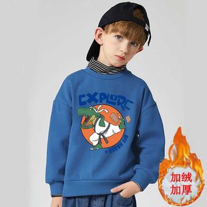 Pullover Kids Hoodies Childen cartoon kleding Koreaanse tienerjongens losse sport tops lente lange mouw sweatshirts 4 14 jaar 220924