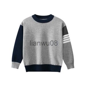 Pullover Koreaanse kinderkleding groothandel voorjaar nieuwe 2023 Kid's sport casual trui 100 katoenen babykleding trui x0818