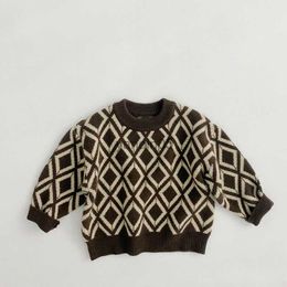 Pullover Milancel 2021 Herfst En Winter Kinderen Nieuwe Kleding Trui Met Lange Mouwen O-hals Breien Stretch Rooster Trui HKD230719