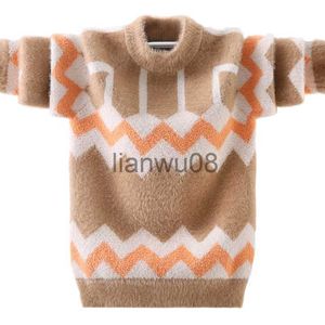 Pullover nieuwe aangekomen winter kinderen trui boy kleren kinderen baby pullover zacht dik gebreide fleece groothandel 315 jaar x0818