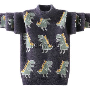 Pull nouveau arrivé hiver enfants pull garçon vêtements enfants bébé pull dinosaure doux épais tricot polaire en gros 315year x0818