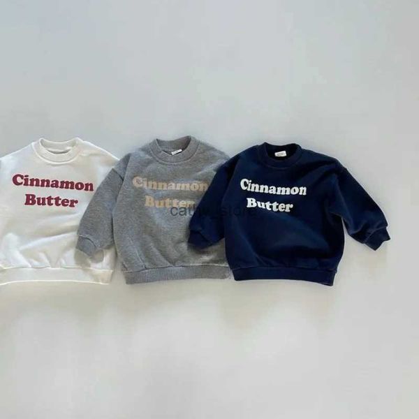 Jersey Nuevos Niños Sudaderas Con Capucha Otoño Niños Sudadera Casual Diseño De Letras De Moda Tops Para Bebés Niños Pequeños Niñas Jersey Ropa L231215