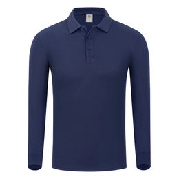 Pullover Hemd Männer Golf Polo Tragen Herbst Winter Langarm Revers Shirts Einfarbig Taste Polos für Frauen Anpassbare 240108