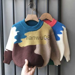 Pullover peuter babymeisjes truien herfst winter veelkleurige zacht gebreide trui ronde nek pullover losse jassen bovenkleding 28y x0818
