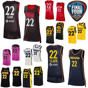 Mannen Kids Women 22 Caitlin Clark Basketball Indiana Fever Jerseys 2024 Iowa Hawkeyes 45 Hannah Stuelke 20 Kate Martin 3 Sydney Affolter 1 Molly Davis Shirt Final Four Four