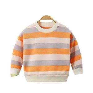 Pull tendance t-shirt automne hiver enfant en bas âge enfants filles sweat hauts né infantile à manches longues t-shirt bébé garçons vêtements 220924