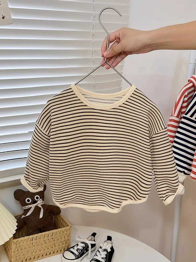 Pullover modne projektowanie ubrania dla dzieci bluza koreańska luźna moda dla dzieci topy długie rękawy pullover crewneck girl boy bluzka 1-6 AGEL2312155