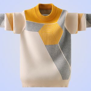 Pullover winter katoenproducten kledingjongen trui o-neck breien kinderkleding kinderen houden warm 221128