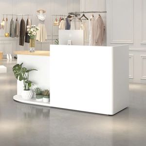 Preekstoel Cash Counter REGELIJKHEID LESTERN Restaurant Tabellen Podium Stand kleine witte bureau receptioniste preekstoel recepcja meubels