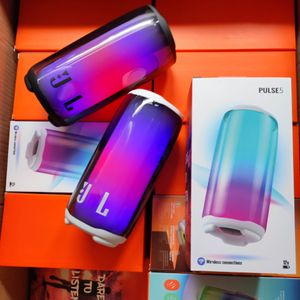 Pulse 5 Haut-parleur Bluetooth étanche sans fil avec lumière Effet de lumière d'affichage plein écran Haut-parleur Bluetooth sans fil caisson de basses lourd portable