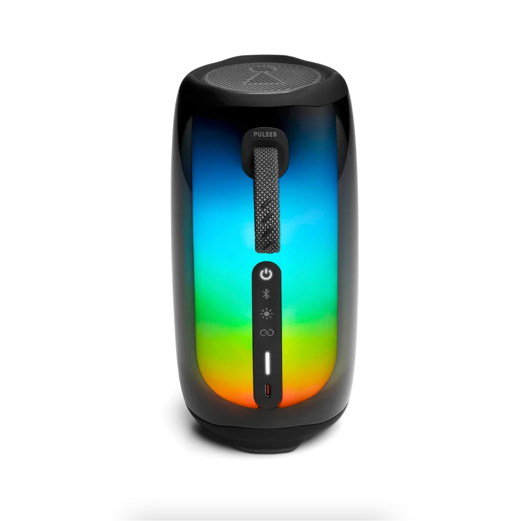 Pulse 5 Alto-falante Bluetooth à prova d'água sem fio com display de luz Efeito de luz em tela cheia Alto-falante Bluetooth sem fio cartão de subwoofer pesado portátil