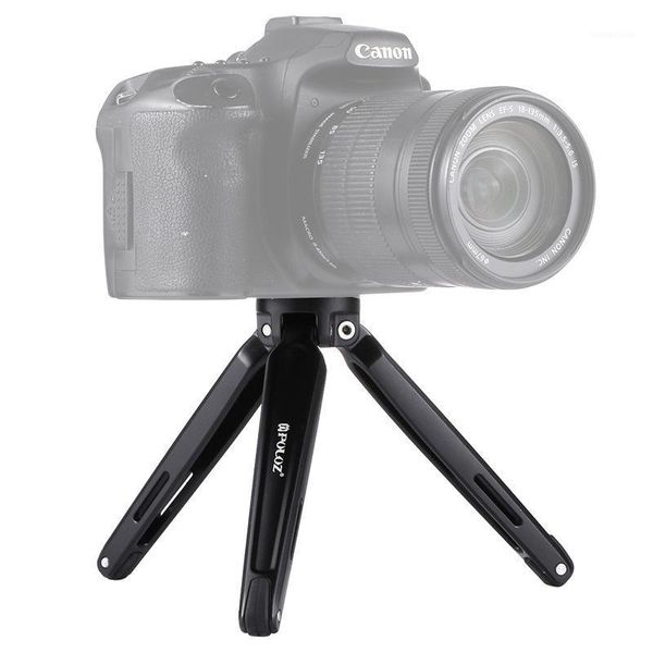 PULUZ Pocket Mini Support de trépied de bureau en métal avec vis adaptateur de filetage de 1/4 à 3/8 pouces pour DSLR Digita1