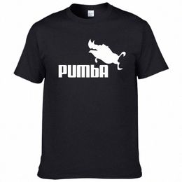 Pumba imprimé T-shirt été hip-hop sport bas à manches courtes sanglier volant sanglier parodie créativité surdimensionné cinq-quarts s r1Eu #