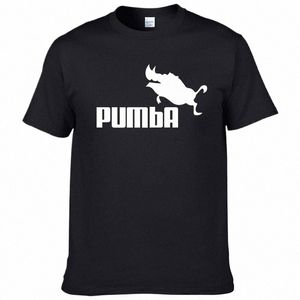 Pumba bedrukt T-shirt zomer hiphop sportbroek korte mouwen vliegend zwijn wild zwijn parodie creativiteit oversized vijfkwart s r1Eu#