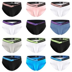 Pomp nieuwe heren grote v-riem sexy driehoek broek laser gradiënt jeugd comfortabel lage taille ondergoed