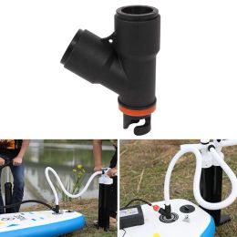 Pomp SUP Board Luchtklepadapter Brengerbare roeibouterrubber Boaddle Paddle Cano Kayak Air Valve Pomp Compressor 2 kopstander voor Surf