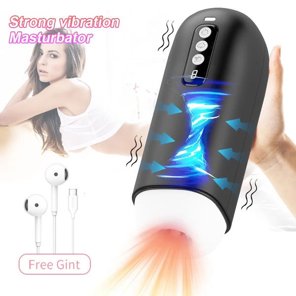 Pompe Jouets Masturbateur Automatique pour Hommes Fellation Sucer Sex Machine Réel Vagin Pénis Masturbateur Oral Vibration Hommes Sex Toy 231128