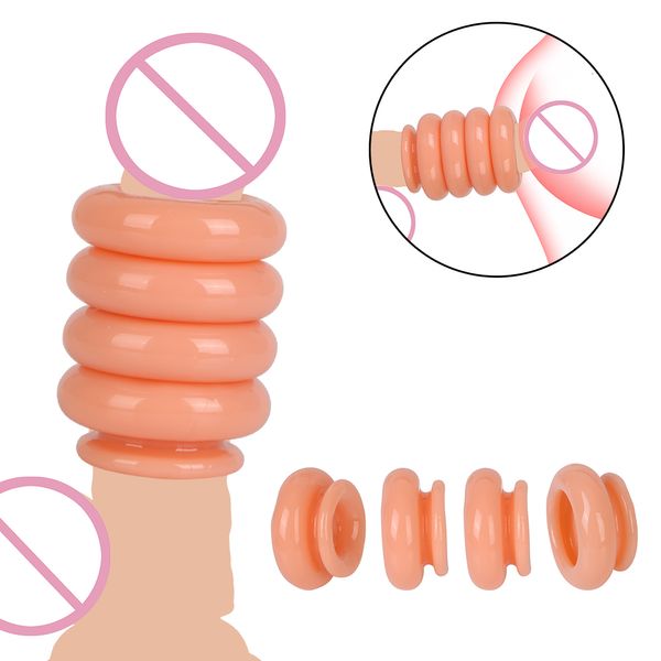 Pump Toys DIY agrandamiento del pene utilizado para el anillo del pene masculino gafas extendidas prueba de bloqueo ejercicio de implantación retrasada Amantes de los juguetes sexuales enchufe anal femenino 230719