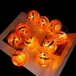 Citrouille 10 LED guirlandes lumineuses Halloween décoration lumières 1 5m corde fée lumière lampe lanterne Helloween décoration jardin noël 326Z