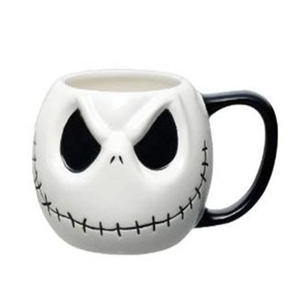 Pumpkin King Jack SkellingtonFace Céramique Tasses Tasse à café Tasse de thé au lait Tasses Drinkware le meilleur cadeau d'anniversaire avec boîte-cadeau Y201015