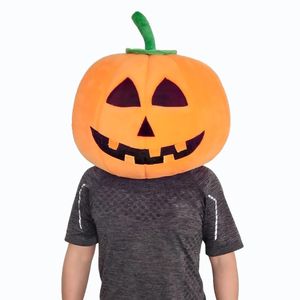 Pumpkin Mascot Head Costume Christmas Halloween Partsen Performance Jurk Pompoen Lantaarn Kostuum