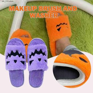 Pumpkins Demon broderie Halloween Plus Soft Conforting Home Slippers Gift For Friends Family T230828 28D6