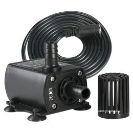 Pompes 300L/h débit fontaine Aquarium Mini DC 12V moteur sans brosse pompe étang Aquarium piscine circulant pompe à eau Submersible