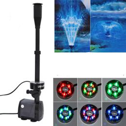 Pompes 40W 45W Aquarium LED Aquarium Pompe submersible Jardin Pôce de poisson Pompe Fountain Pumpe LED Éclairage LED Maker