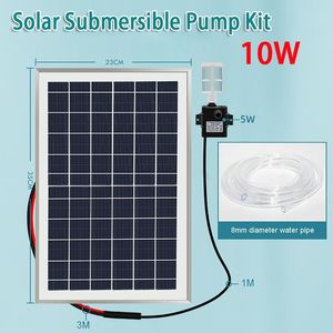 Pumps 5V/9V 10W Solar Dompelpomp Kit Visvijver Vistankfilter Oxygenatie Outdoor Rubborenen Stromende water Pompcyclus Set