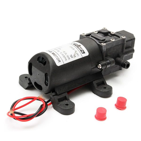 Pompes durables DC 12 V 130PSI pompe à eau électrique agricole noir Micro pulvérisateur à diaphragme haute pression lavage de voiture 12 V