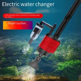 Pompen Aquarium Elektrische waterwisselaar Fecale zuigpompreiniger Verander water Zandwasmachine Mute-pomp Aquariumaccessoires 20w30w 220v