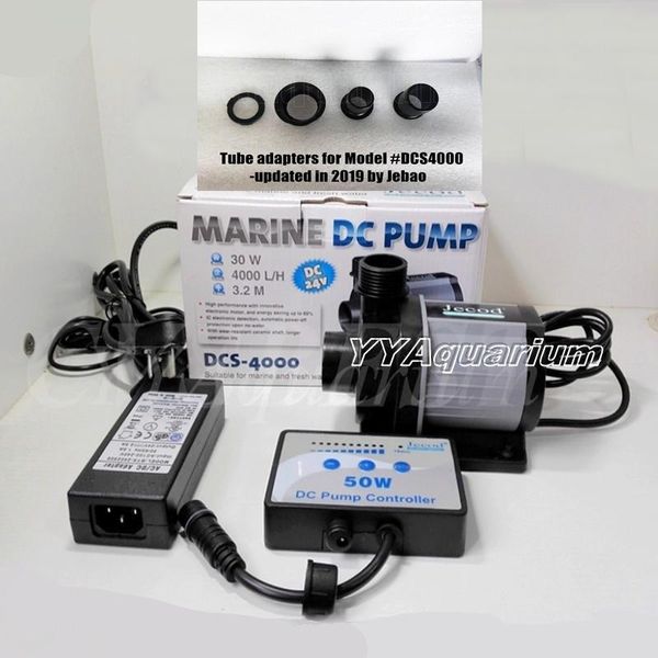 Pompes JEBAO JECOD MARINE pompe à eau SUBMERSIBLE 110240V avec contrôleur de vitesse CIRCULATION AC/DC pompe intelligente pour poissons de récif NANO DCS4000