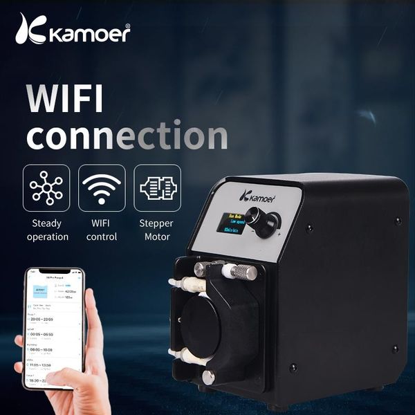 Pompes Kamoer FXSTP WIFI péristaltique, pompe de dosage automatique à service continu, pompe de Circulation de réacteur de Calcium d'aquarium de récif