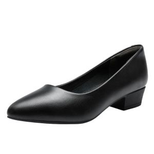 Pumps dames echte lederen zwart ol kantoorschoenen lente herfst mode werkschoenen dunne hak sexy etiquette jurk schoenen dames pumps