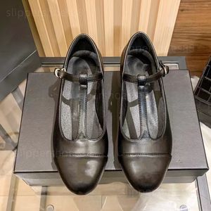 Pumps Mary Jane schoenen voor dames ballet flats real lederen t riem Mary Janes pomp ballerina's lage hak comfortabele loafers designer damesjurkschoen