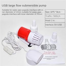 Bombas Bomba de agua de acuario multifuncional mini USB DC Bomba de agua sumergible Fish Tailer fabricante de agua Rockery Pond Water Bomba