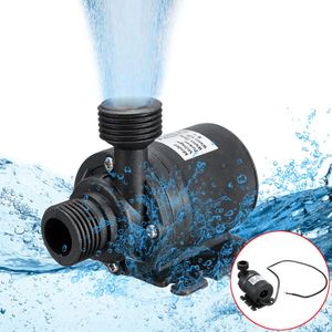 Pompen Ultrastille waterpomp Mini DC 12V 19W 800L / H Borstelloze motor Dompelbare aquariumwaterpomp Vijverfontein voor aquariumtuin