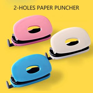 Punch 2Hole Puncherer mini papier punch portable en feuille de feuille de feuille de papier puncheur bricolage Note à album de punch