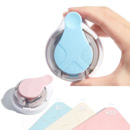 Punch 3 in 1 R4 R7 R10 Plastic ponsmachine Diy Card Paper gat Punch Circle Patroon Fototnijder Tool Scrapbooking Puncher