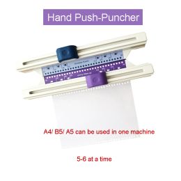 Punch 30hole loseleaf punch home hand push multifunction toroidal spoel draagbare gat punch voor a4 a5 b5 kantoorponsmachine