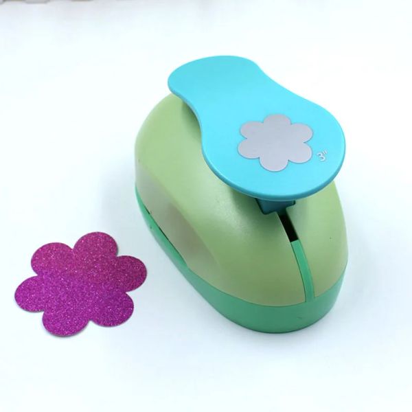 Punch 7.5cm Six Flower Hole Punch Scrapbooking School Cutter Eva Children Children Craft Herramienta