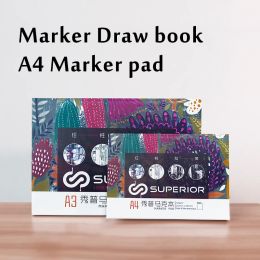 Punch A4 Marker Pad 25 Sheet Marker Sketch Book Paper for Dessin Painting Student Coloring Design Stationery