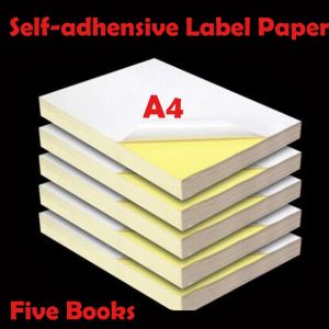 Punch Five Books A4 Selfadhesive Printing Paper Glossy/mat label met lijm inkjet printstickers printer/laserprinter