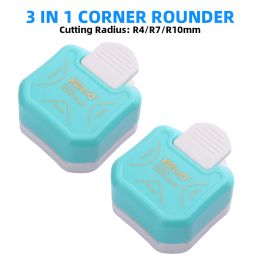 Punch R4 R7 R10 3 In 1 hoekronder papierponsen Border Punch Round Corner Paper Cutter Card Scrapbooking voor DIY handgemaakte ambachten