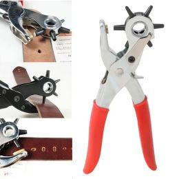 Punch Revolve Tool Huishoudelijk naaien Punch Horlogeband Strap Eyet Lederen Plier Machine Belt Setter Bag Puncher Leathercraft Hole