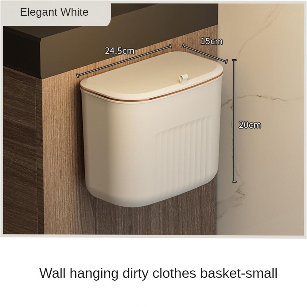 Cesta de lavandería sin punzón con tapa de cesta de almacenamiento de tapa de almacenamiento contenedor de recipiente pared de baño