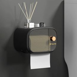 Punchfree – boîte de rangement de papier toilette, boîte de rangement de mouchoirs, plateau de téléphone de salle de bains, support de tubes en rouleau, organisateur mural de cuisine 231228