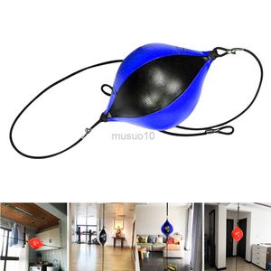 Bolas de boxeo Bola de boxeo Gimnasio en casa Flexible Seguro PU Cuero Colgando Saco de arena Saco de boxeo Bolas de entrenamiento de velocidad Herramienta de práctica negro HKD230720