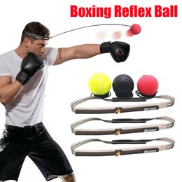 Bolas de boxeo Reflex Speed Punch Ball Boxing Bolas de goma para entrenamiento de reacción de agilidad con banda para el sudor Equipos de fitness Accesorios 230621
